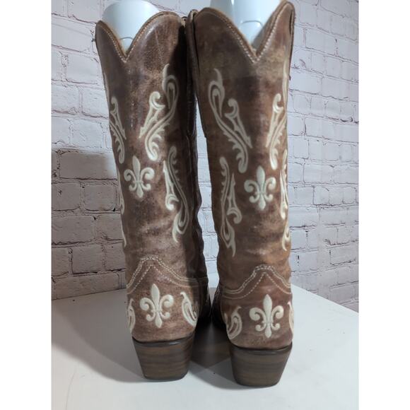 Corral Honey Cortez Embroidered Snip Toe Cowboy Boots Womens Sz 8 M Sty R1974 - Picture 3 of 16